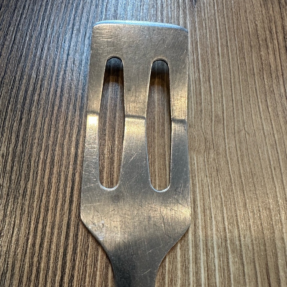 Silver Metal Spatula Vintage Stainless Steel Made in Japan - Picture 3 of 5